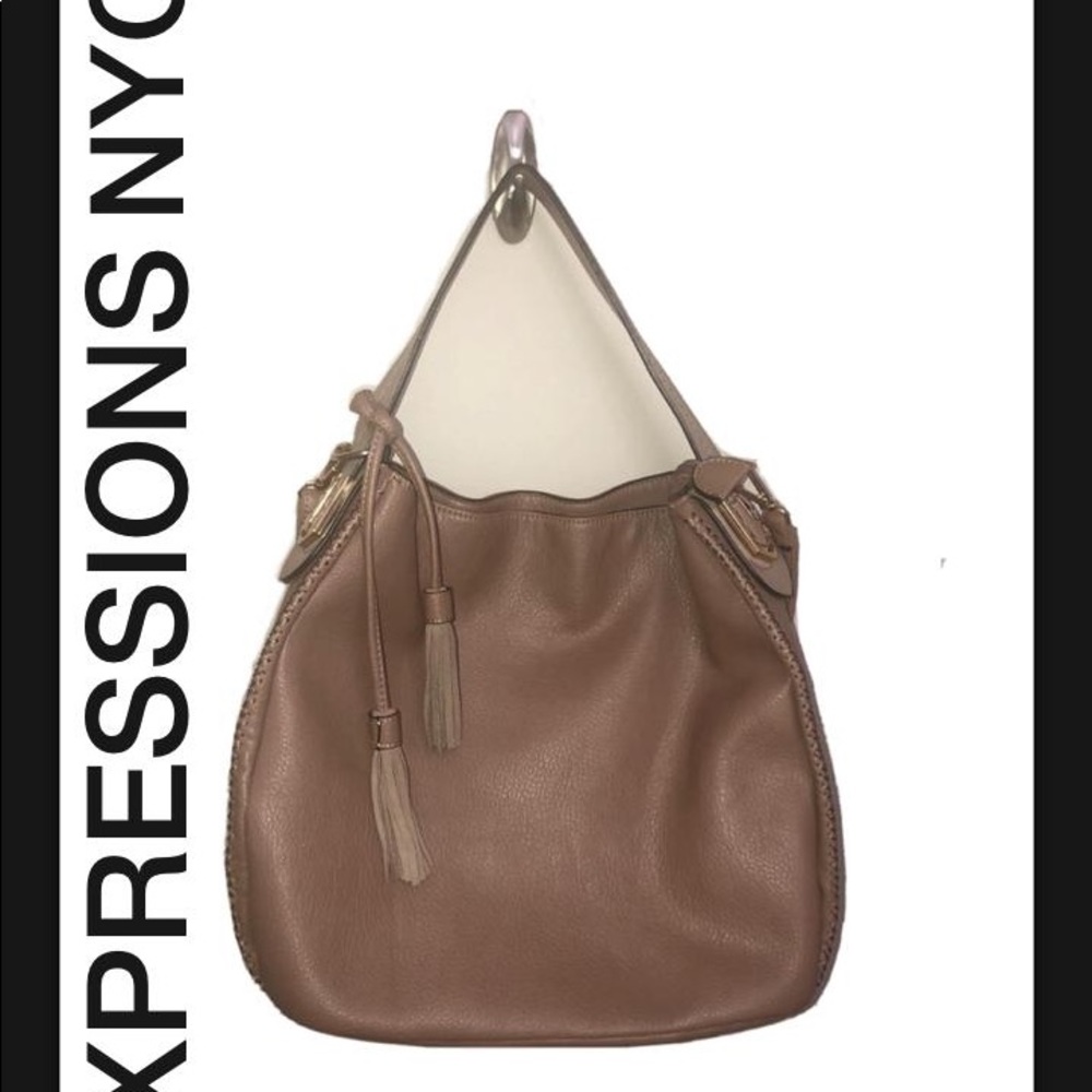 EXPRESSIONS NYC shopper/purse shoulder bag~leather